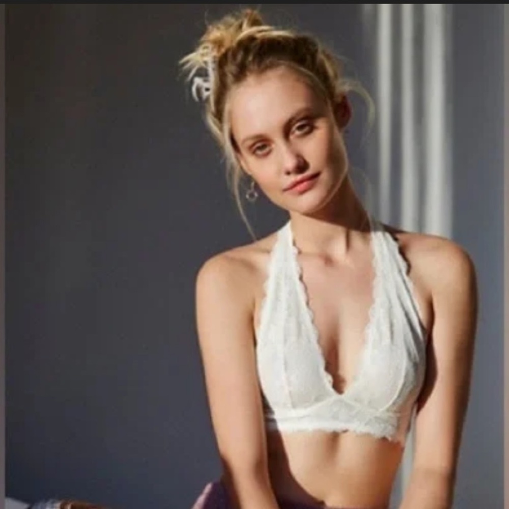 Free people lace halter bralette